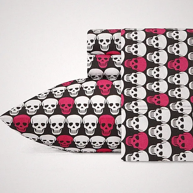 Betsey Johnson Full Bed Sheets, Soft & Lightweight Bedding, Fade & Wrinkle R...