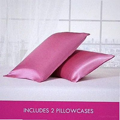 Betsey Johnson Pink Satin King Pillowcase Pair