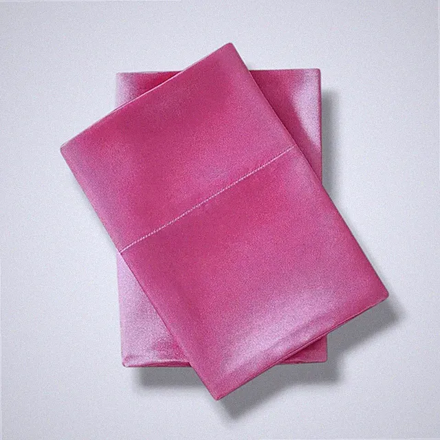 Betsey Johnson Pink Satin Pillowcase Pair, Standard
