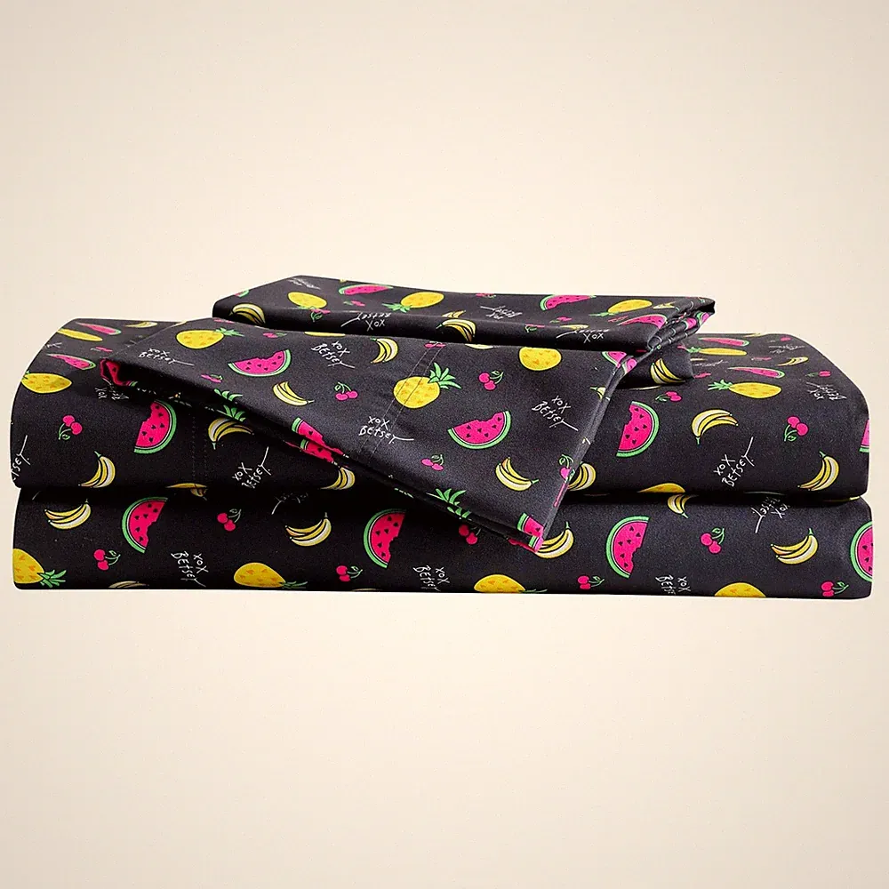 Betsey Johnson - Twin Bed Sheets, Twin Bed Sheets, Bedding Set with Matching...