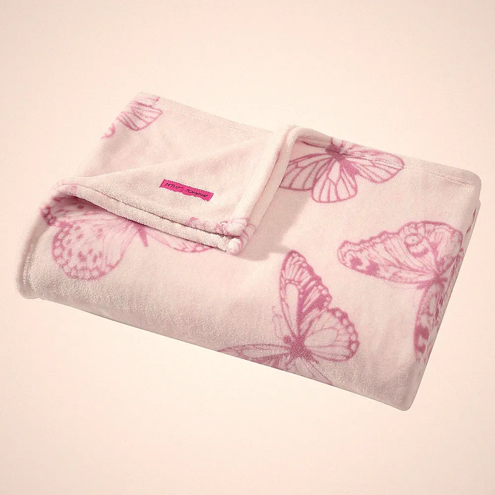 Betsey Johnson - Twin Blanket, Lightweight & Warm Plush Bedding, All Season Home