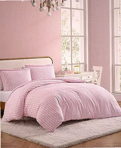 Betsey Johnson Wonderland Stripe Reversible 3-Pc. Duvet Cover Set, King $105