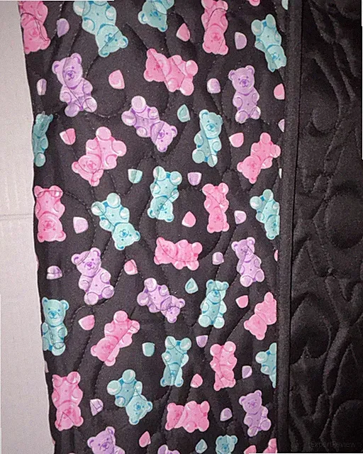 New 3pc Full Queen Betsey Johnson Reversible Quilt Set Gummy Bears XOX Hearts